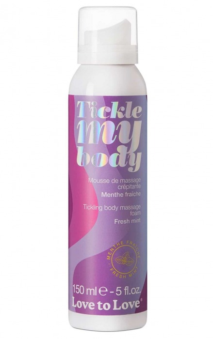 Массажная хрустящая пенка Tickle My Body Fresh Mint с ароматом мяты - 150 мл. - Love to Love - купить с доставкой в Пензе