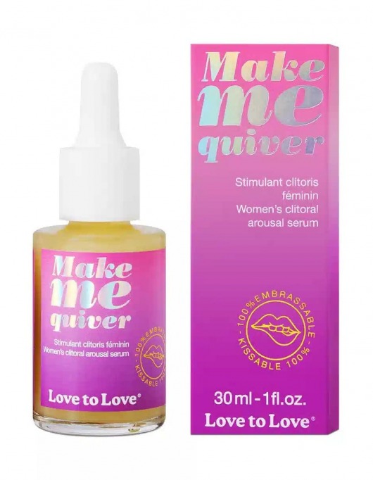 Возбуждающие капли для клитора Make Me Quiver - 30 мл. - Love to Love - купить с доставкой в Пензе