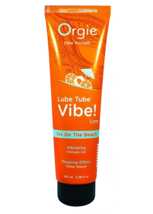 Гель с эффектом вибрации Lube Tube Vibe Low Sex On The Beach - 100 мл. - ORGIE - купить с доставкой в Пензе