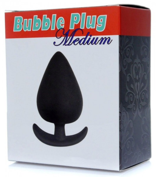 Черная анальная втулка Bubble - 8,5 см. - Boys of Toys