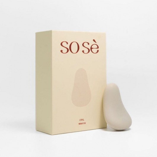 Серый вибромассажёр Opal - Sose