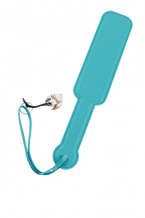 Голубой кожаный пэддл - 37 см. - Pecado - купить с доставкой в Пензе