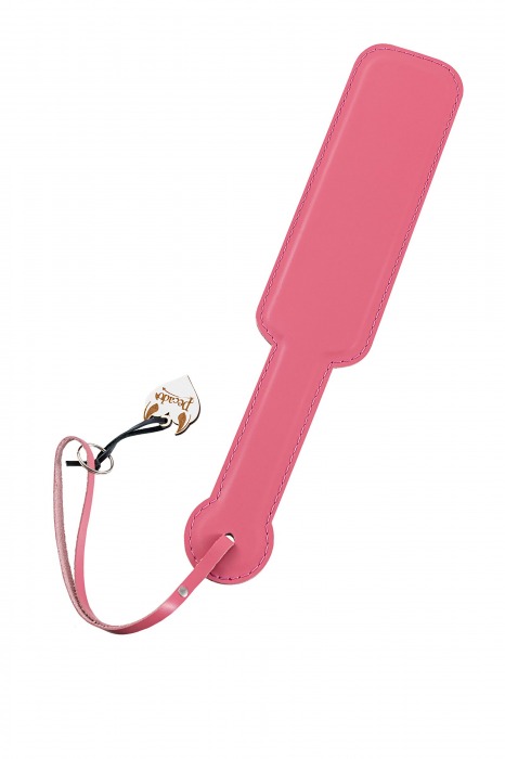 Розовый кожаный пэддл - 37 см. - Pecado - купить с доставкой в Пензе