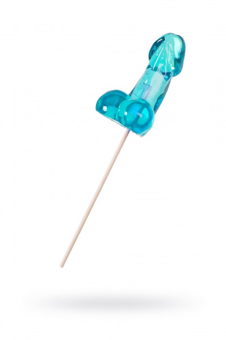 Голубой леденец в форме члена со вкусом блю кюрасао - 80 гр. - Sosuчki - купить с доставкой в Пензе