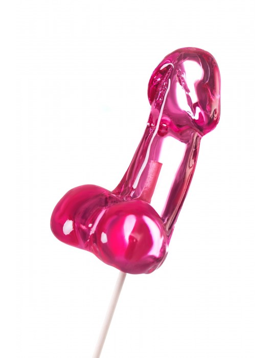 Розовый леденец в форме члена со вкусом айриш крим - 80 гр. - Sosuчki - купить с доставкой в Пензе