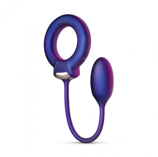 Фиолетовое эрекционное виброкольцо с анальным шариком Eclipse - ONE DC B.V. - в Пензе купить с доставкой