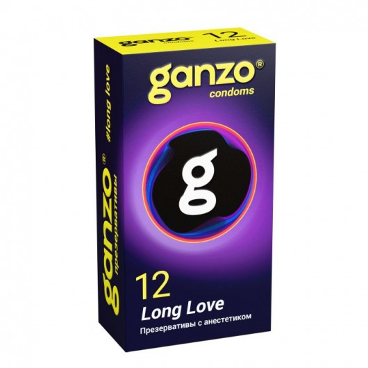 Презервативы с анестетиком для продления удовольствия Ganzo Long Love - 12 шт. - Ganzo - купить с доставкой в Пензе