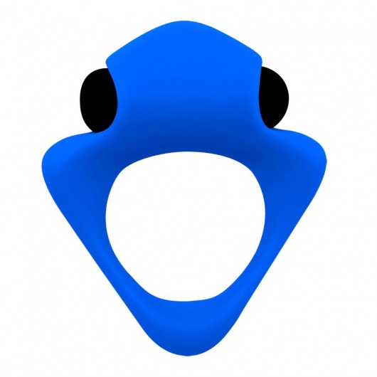 Синее эрекционное кольцо Wooomy Tribeс с вибрацией - Adrien Lastic - в Пензе купить с доставкой