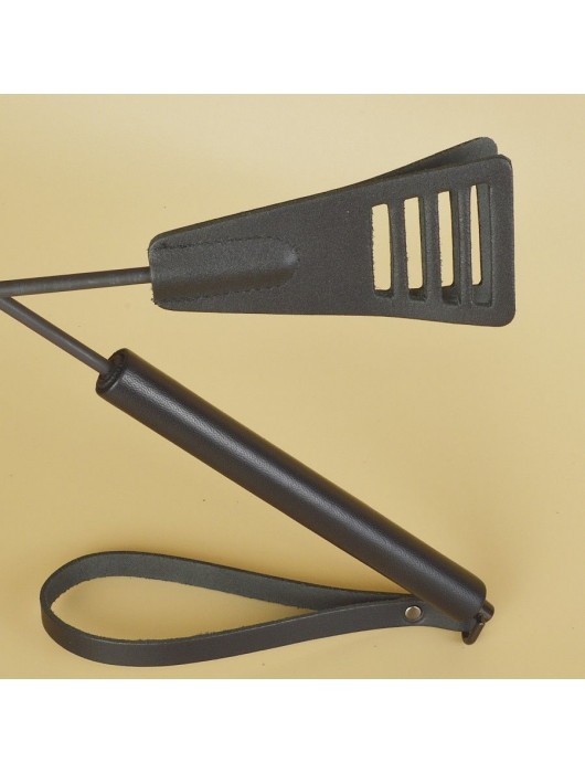 Черный кожаный стек «Сириус» - 60 см. - Sitabella - купить с доставкой в Пензе