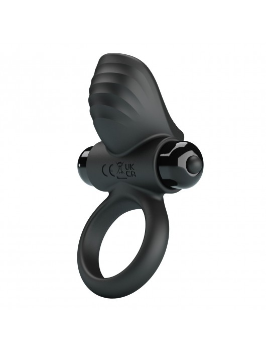 Черное эрекционное кольцо с вибрацией Adrien - Baile - в Пензе купить с доставкой