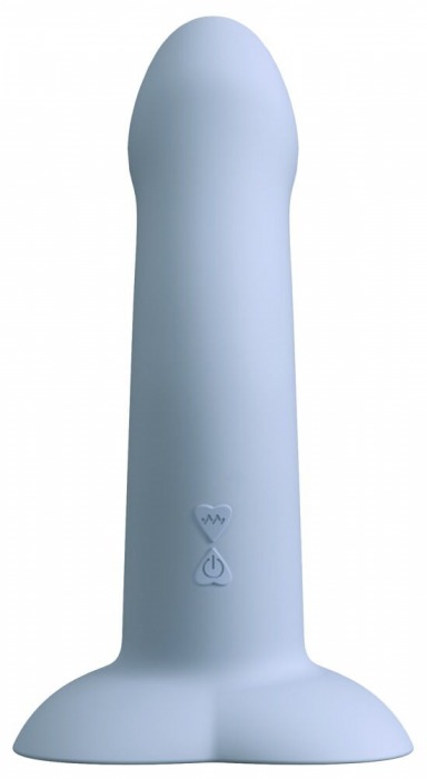 Голубой вибростимулятор на присоске Heart Guy - 17 см. - Orion