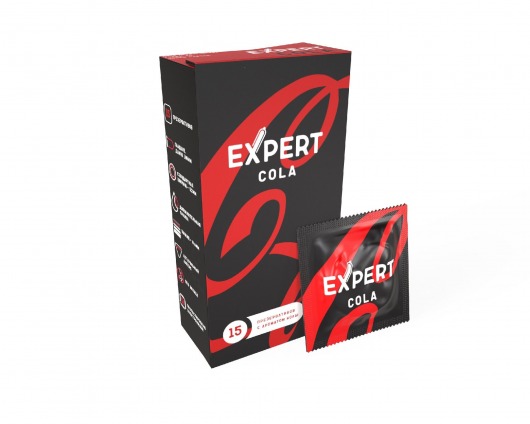 Презервативы с ароматом колы Expert Cola - 15 шт. - Expert - купить с доставкой в Пензе