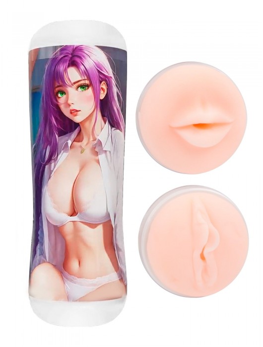 Двусторонний мастурбатор аниме - ротик и вагина - Tokyo Style - в Пензе купить с доставкой