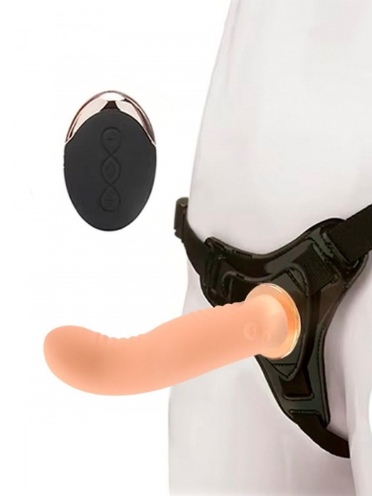 Женский вибрострапон со съемной насадкой и пультом ДУ - Erokay - купить с доставкой в Пензе