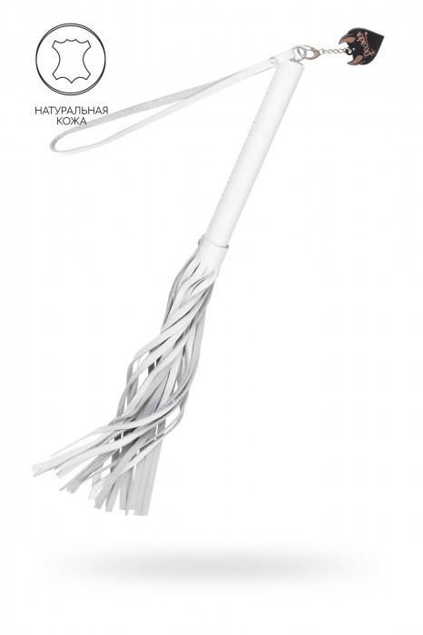 Белая кожаная плеть - 50 см. - Pecado - купить с доставкой в Пензе