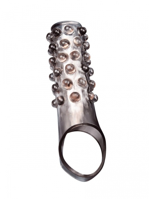 Дымчатая насадка на пенис с выпуклостями - 11 см. - Sex Expert - в Пензе купить с доставкой