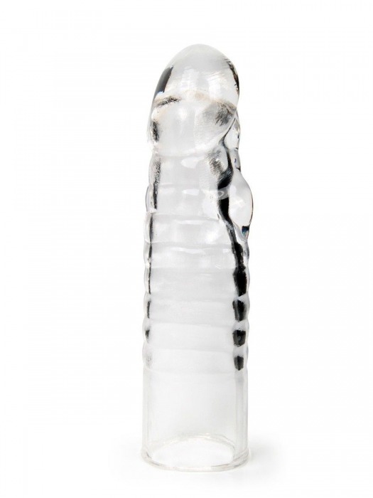Прозрачная закрытая насадка на член - 15 см. - Sex Expert - в Пензе купить с доставкой