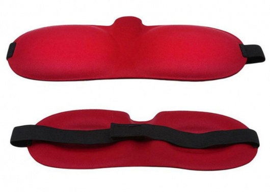 Красная глухая маска на резинке - Sitabella - купить с доставкой в Пензе