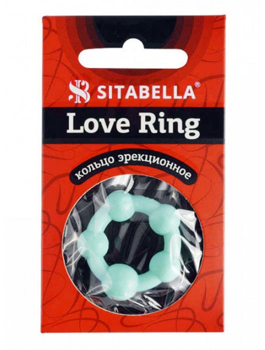 Цветное эрекционное кольцо с 5 бусинами Love Ring - Sitabella - в Пензе купить с доставкой