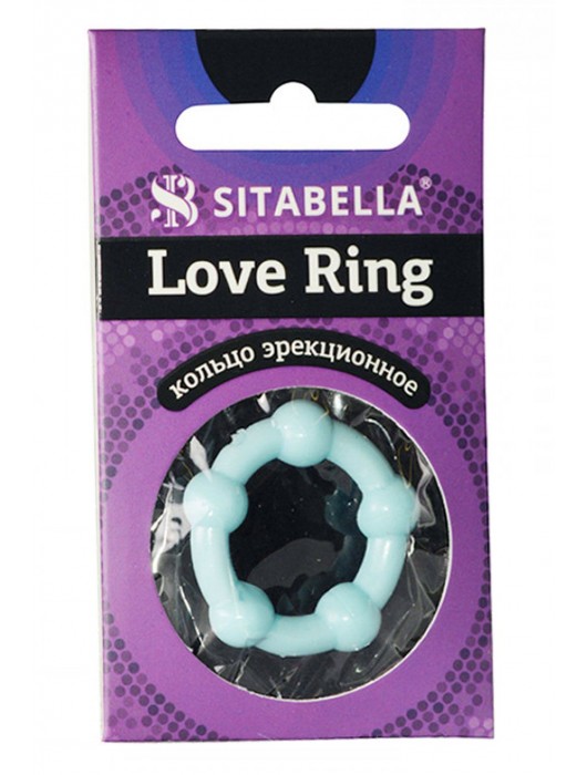 Цветное эрекционное кольцо Love Ring с бусинами - Sitabella - в Пензе купить с доставкой