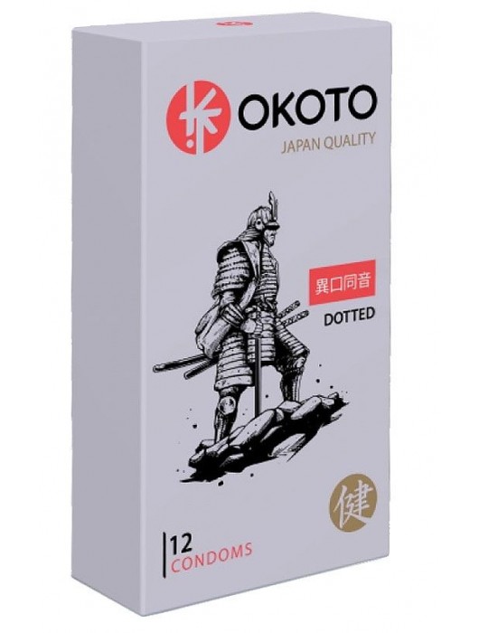 Точечные презервативы OKOTO Dotted - 12 шт. - Sitabella - купить с доставкой в Пензе
