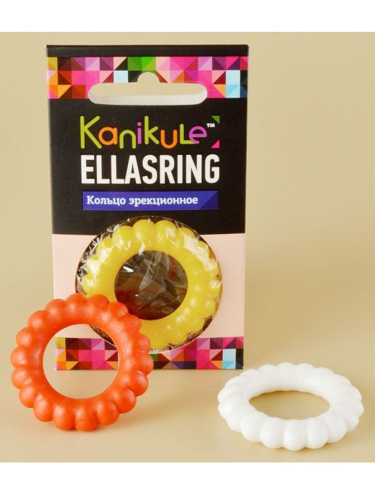 Цветное рельефное эрекционное кольцо Ellasring - Sitabella - в Пензе купить с доставкой