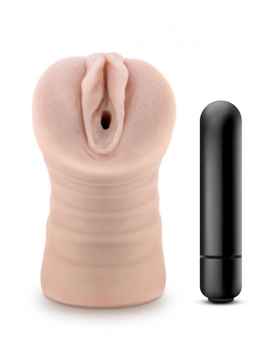 Телесный мастурбатор-вагина Ayumi с вибрацией - Blush Novelties - в Пензе купить с доставкой