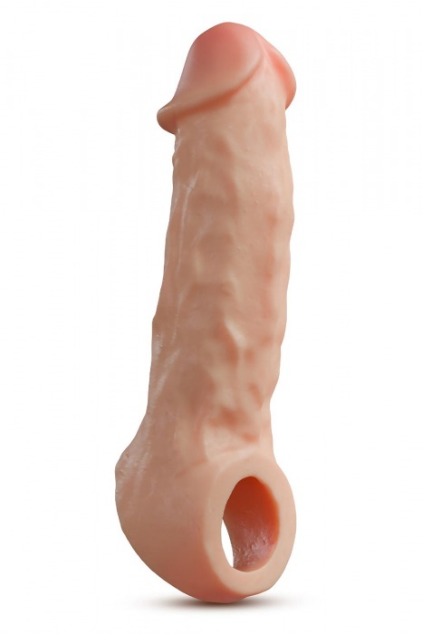 Телесная насадка-удлинитель Intrepid 9.25 Inch Realistic Penis Extender Sleeve - 23,5 см. - Blush Novelties - в Пензе купить с доставкой