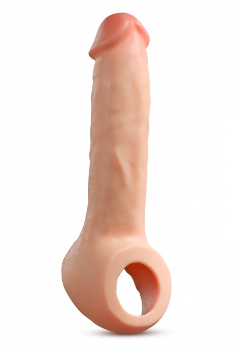 Телесная насадка-удлинитель Thrive 8.75 Inch Realistic Penis Extender Sleeve - 22,2 см. - Blush Novelties - в Пензе купить с доставкой