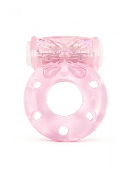 Розовое эрекционное виброкольцо с бабочкой - 1137 - в Пензе купить с доставкой
