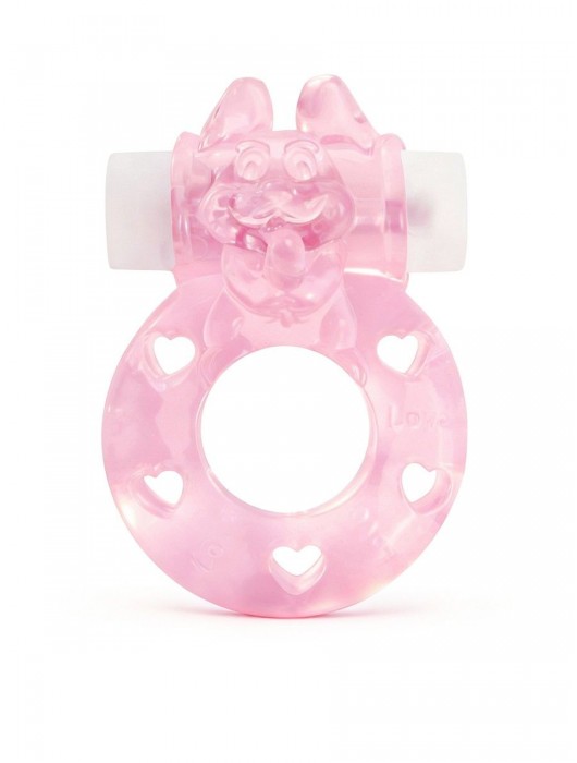 Розовое эрекционное виброкольцо в форме зайчика - 1137 - в Пензе купить с доставкой