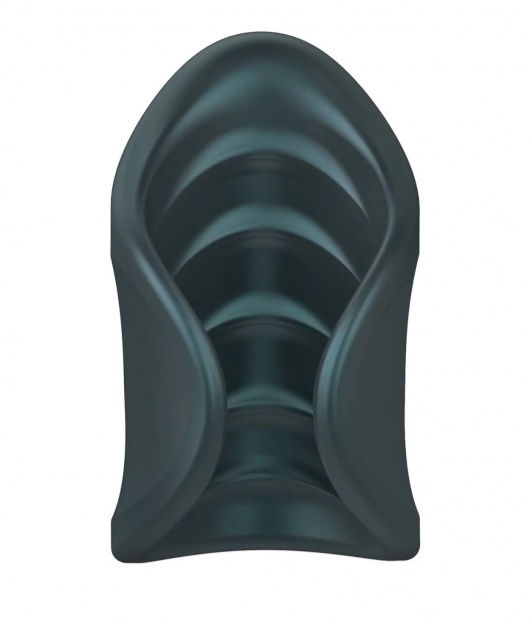 Серый сквозной мастурбатор с вибрацией Manwan Starter - Manwan - в Пензе купить с доставкой