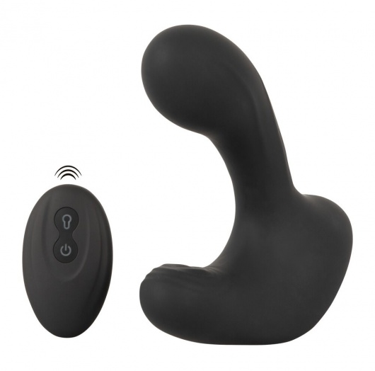 Черная анальная вибропробка с функцией расширения RC Butt Plug with 3 functions - Orion - в Пензе купить с доставкой
