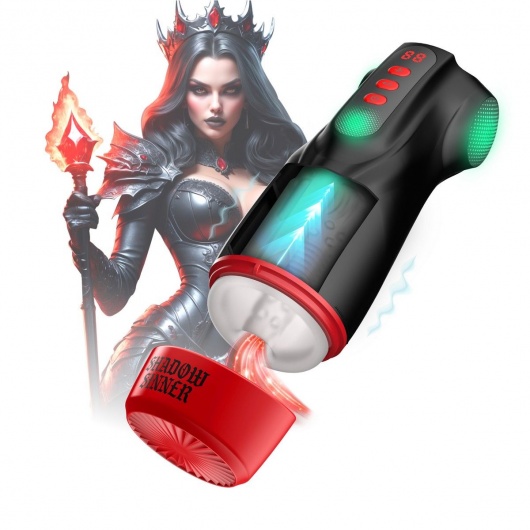 Интерактивный мастурбатор Raven с вакуумом, вибрацией и подсветкой - Shots Media BV - в Пензе купить с доставкой