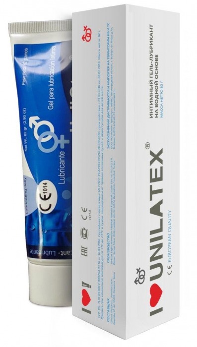 Лубрикант на водной основе Unilatex Gel - 80 мл. - Unilatex - купить с доставкой в Пензе