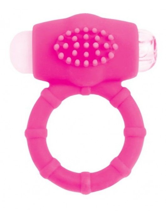 Розовое эрекционное виброкольцо A-toys - A-toys - в Пензе купить с доставкой