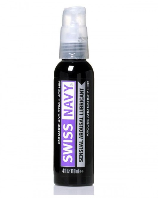 Возбуждающий гель-лубрикант на водной основе Sensual Arousal Lubricant  - 118 мл. - Swiss navy - купить с доставкой в Пензе
