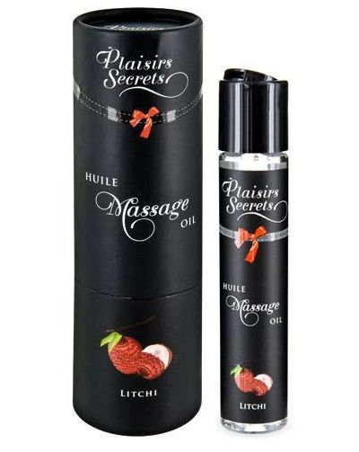 Массажное масло с ароматом личи Huile de Massage Gourmande Litchi - 59 мл. - Plaisir Secret - купить с доставкой в Пензе