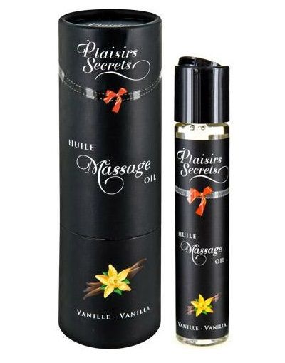 Массажное масло с ароматом ванили Huile de Massage Gourmande Vanille - 59 мл. - Plaisir Secret - купить с доставкой в Пензе
