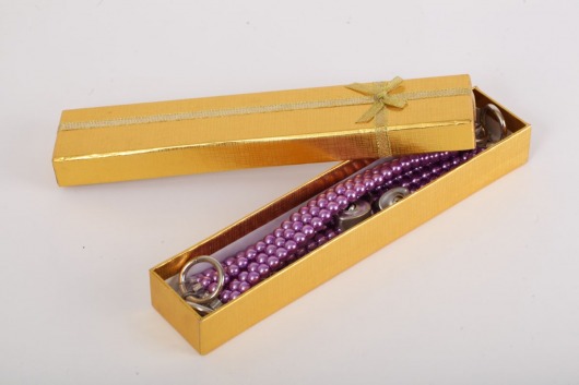 Фиолетовые оковы на ноги из бус - White Label - купить с доставкой в Пензе