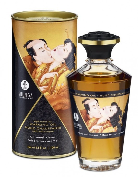 Массажное интимное масло с ароматом карамели - 100 мл. - Shunga - купить с доставкой в Пензе