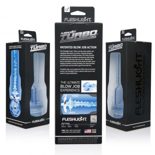 Мастурбатор Fleshlight Turbo - Trust Blue Ice - Fleshlight - в Пензе купить с доставкой