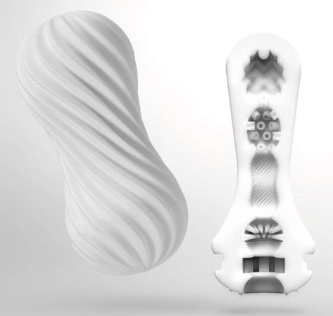 Мастурбатор FLEX Silky White с мягким рельефом - Tenga - в Пензе купить с доставкой
