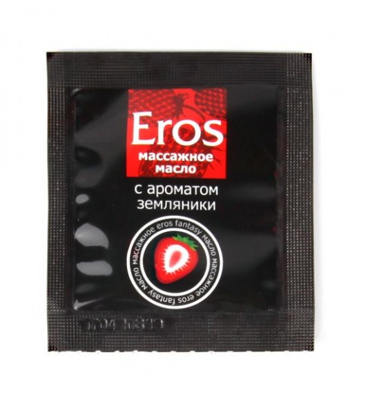 Пробник массажного масла с ароматом земляники Eros fantasy - 4 гр. - Биоритм - купить с доставкой в Пензе