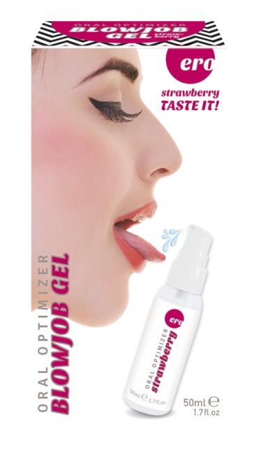 Увлажняющий гель для орального секса с ароматом клубники - 50 мл. - Ero - купить с доставкой в Пензе