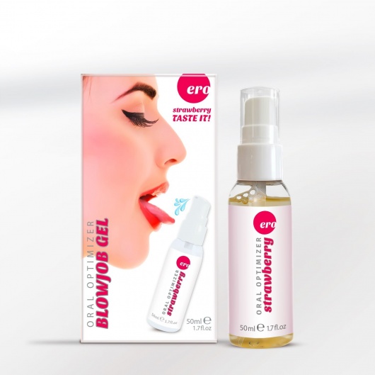 Увлажняющий гель для орального секса с ароматом клубники - 50 мл. - Ero - купить с доставкой в Пензе