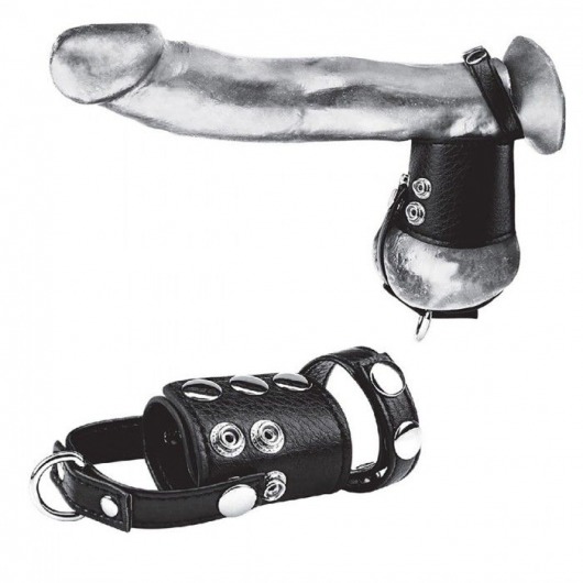 Кольцо на член и мошонку Cock Ring With 2  Ball Stretcher And Optional Weight Ring - BlueLine - в Пензе купить с доставкой