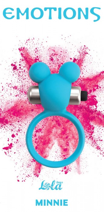 Голубое эрекционное виброколечко Emotions Minnie Breeze - Lola Games - в Пензе купить с доставкой