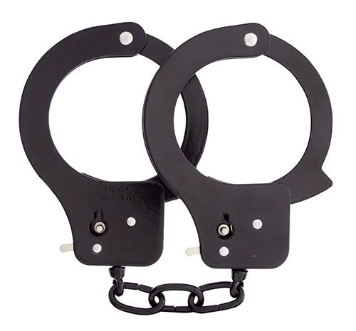 Чёрные наручники из листового металла BONDX METAL CUFFS BLACK - Dream Toys - купить с доставкой в Пензе