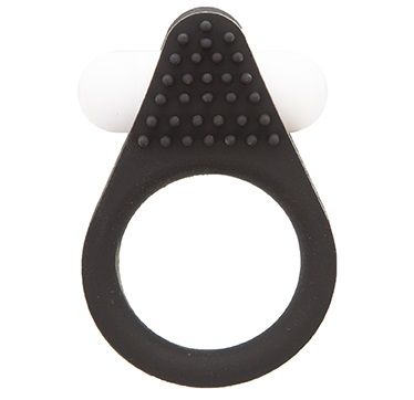 Чёрное эрекционное кольцо LIT-UP SILICONE STIMU RING 1 BLACK - Dream Toys - в Пензе купить с доставкой